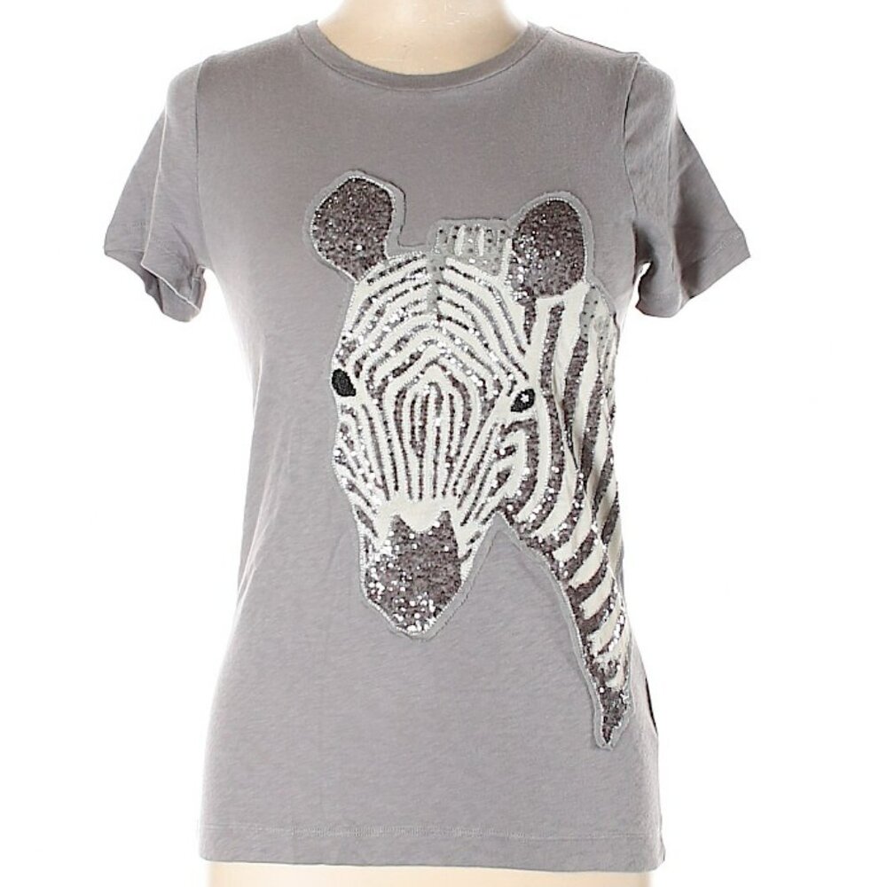 Zebra Sequin Graphic Tee